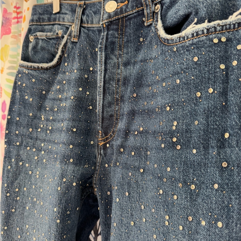 Zara Rhinestone Jeans (size 6)